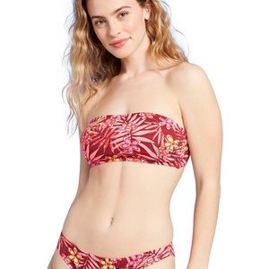 Xhilaration bandeau floral bikini top size DD NWT